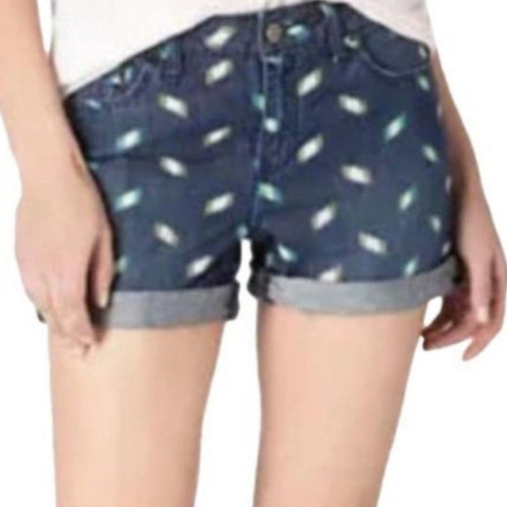 Anthropologie Pilcro and the Letterpress Ikat Print Denim Shorts - Size 27